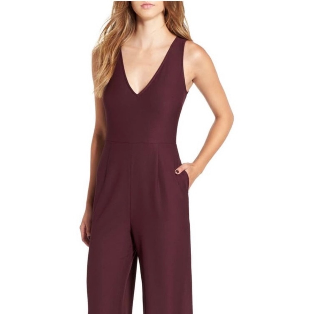 Leith Maroon Jumpsuit